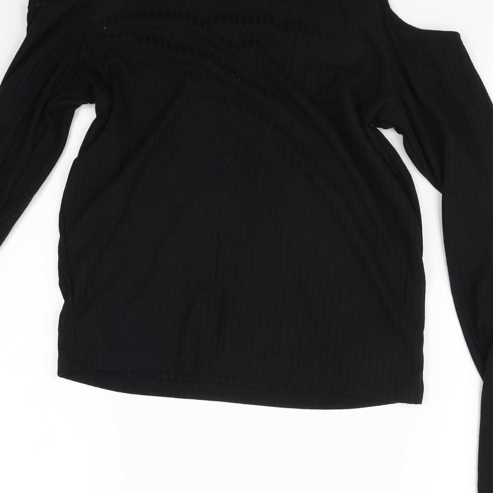 Womens UK Size 12 Select Black Basic T-Shirt