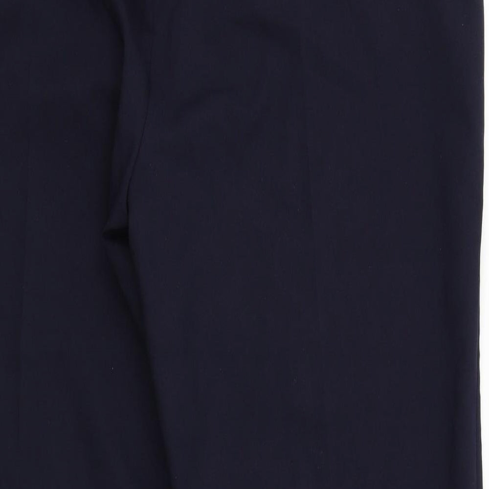 Womens UK Size 16 BM Regular Fit Blue Trousers