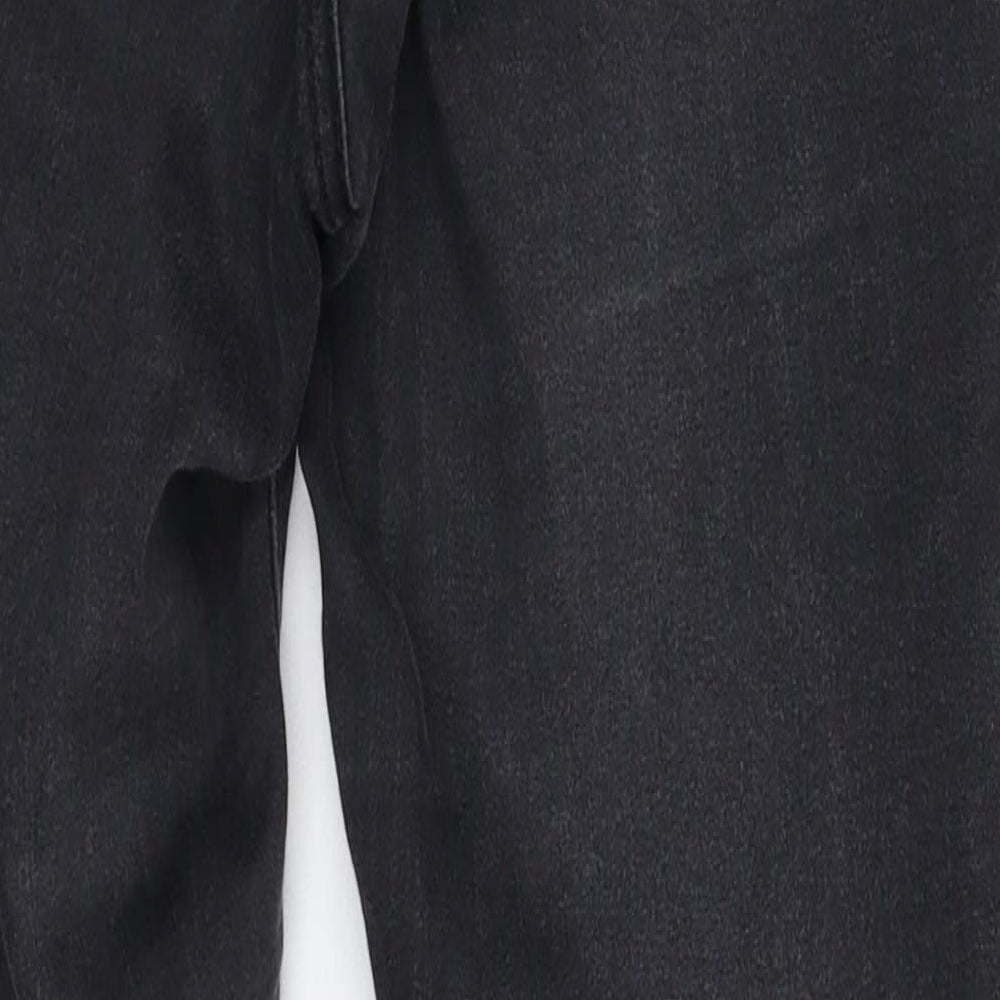 Denim & Co. Womens Black Denim Jegging Jeans Size 8 L28 in