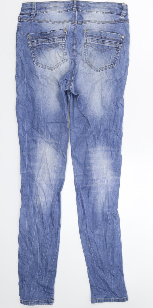 TU Womens Blue Denim Skinny Jeans Size 8 L29 in