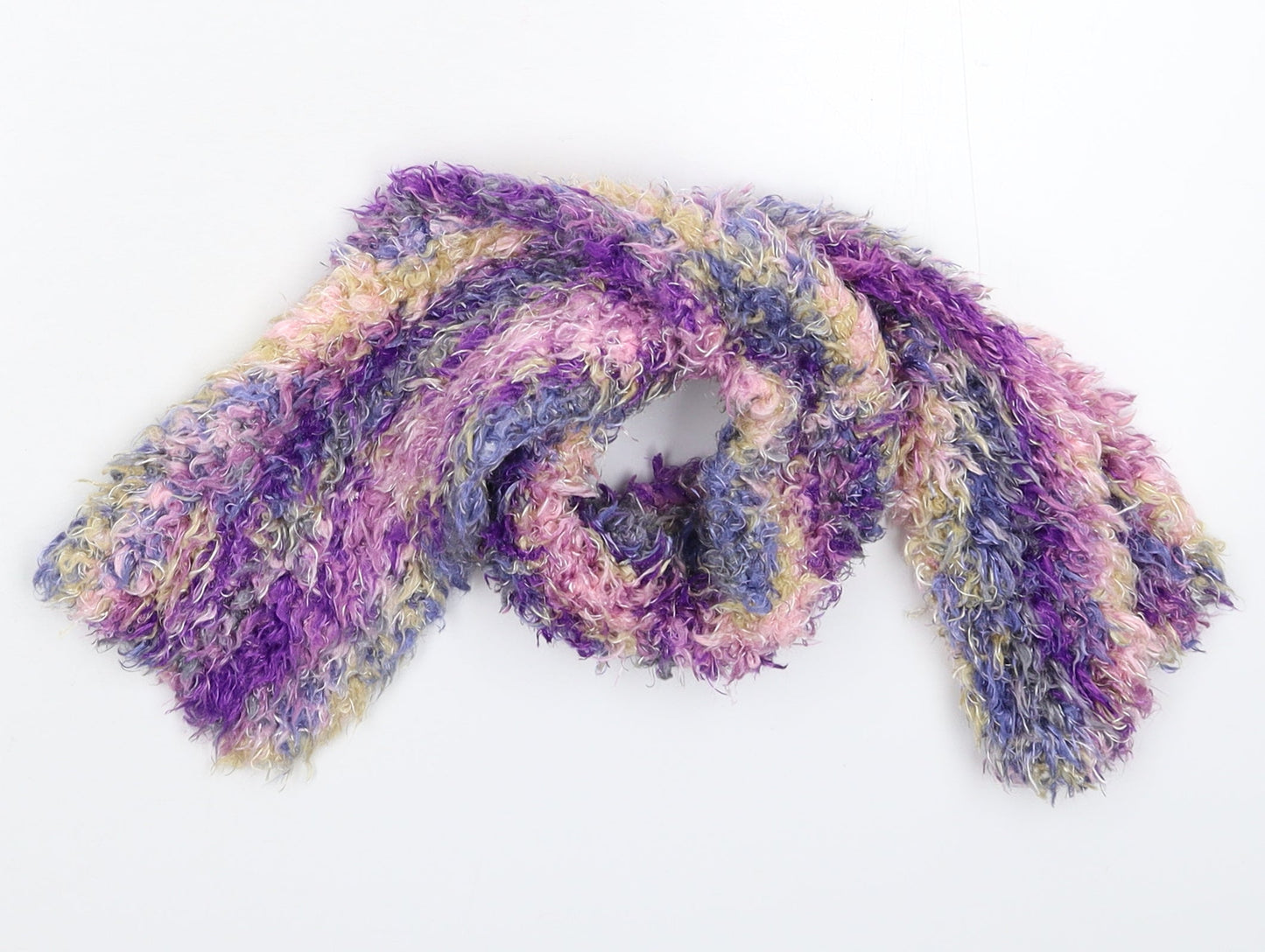 Preworn Girls Multicoloured Knit Scarf Scarves & Wraps One Size