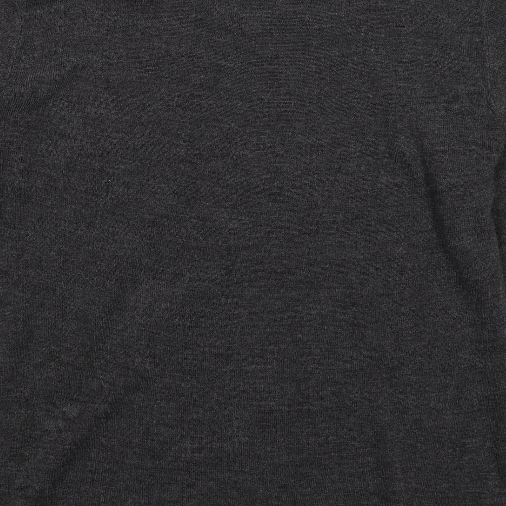 Easy Mens Grey Knit Pullover Jumper Size L