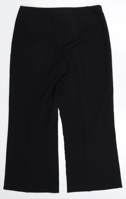 George Womens Black Trousers Size 14 L28 in