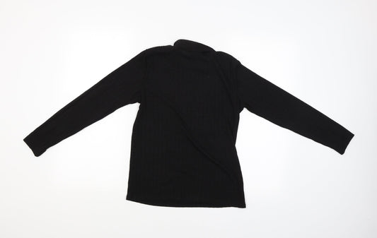 Nutmeg Womens Black   Basic Blouse Size 10