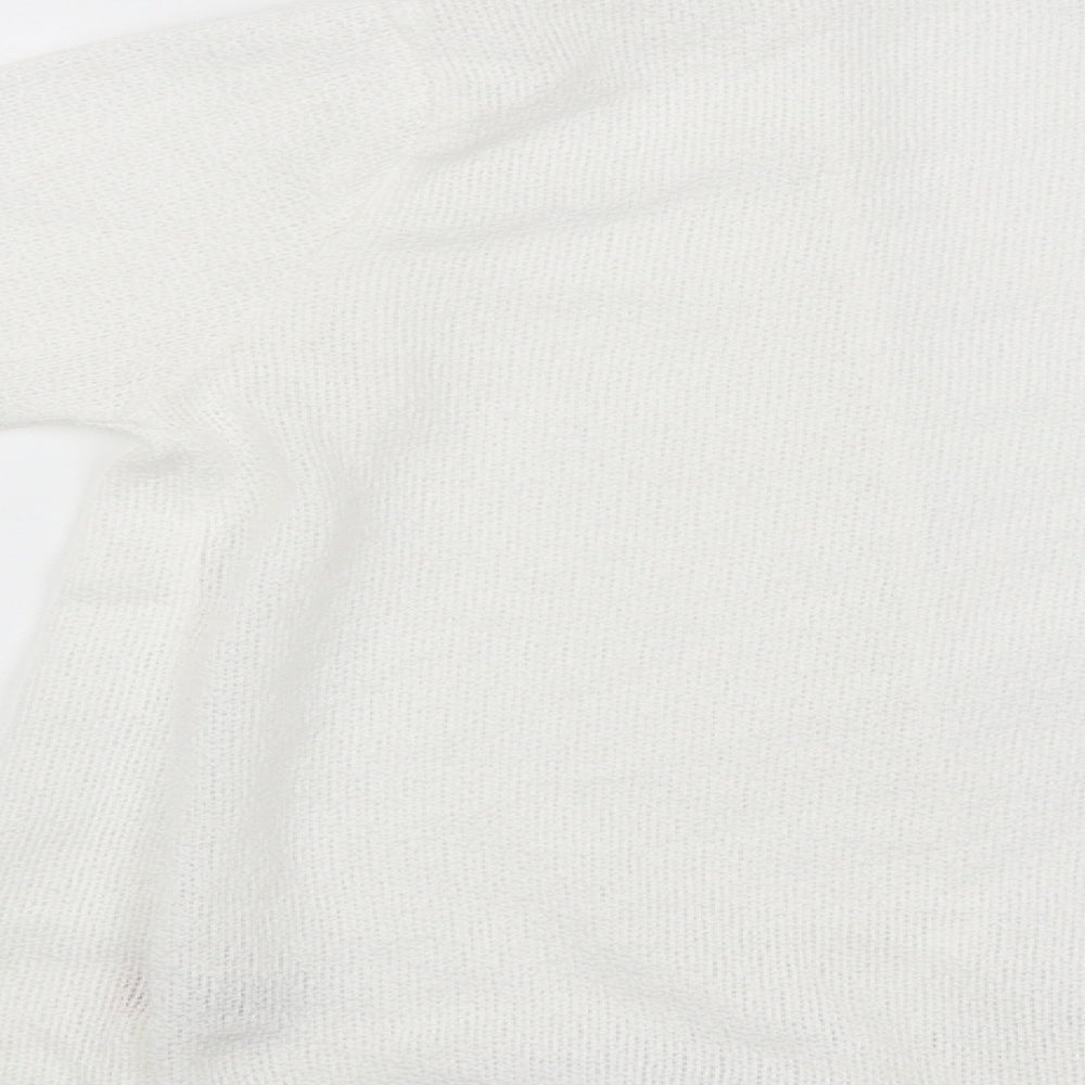 Womens UK Size 8 PRETTYLITTLETHING White Basic Blouse