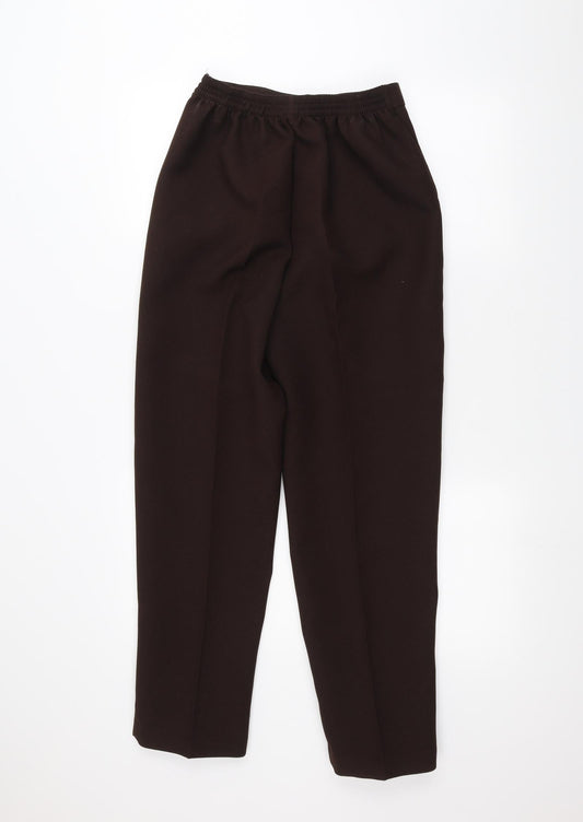Womens UK Size 12 Saira Regular Fit Brown Trousers