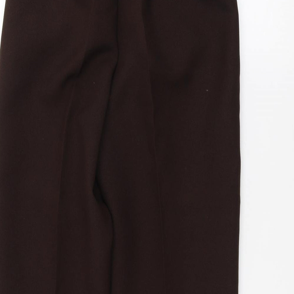 Womens UK Size 12 Saira Regular Fit Brown Trousers