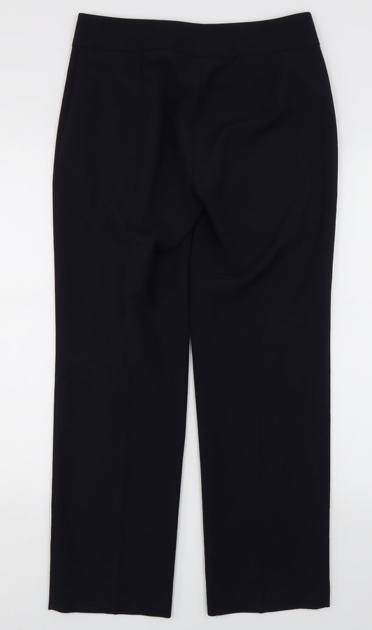 Womens UK Size 10 Marks & Spencer Regular Fit Dress Pants Black Trousers