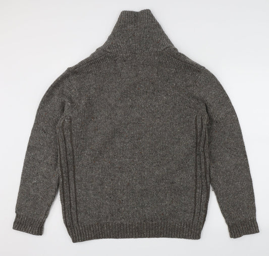 Maine Mens Grey Pullover Jumper Size M