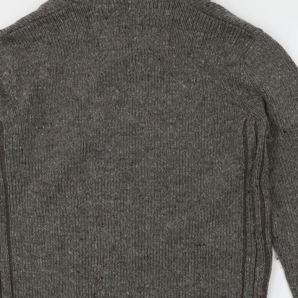 Maine Mens Grey Pullover Jumper Size M