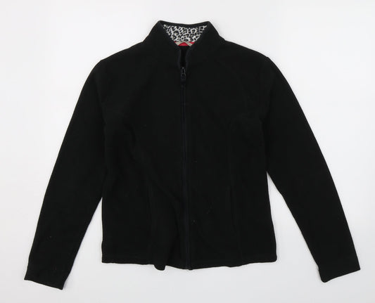 TU Womens Black Full Zip Jumper Size 8