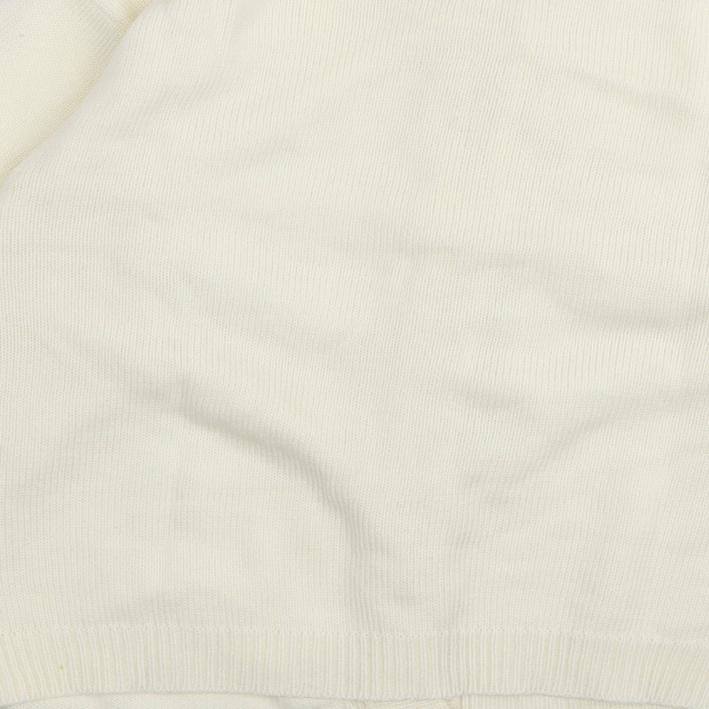 Preworn Womens White Pullover Jumper Size S