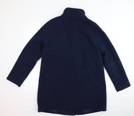 Womens UK Size 14 m&s Blue Overcoat
