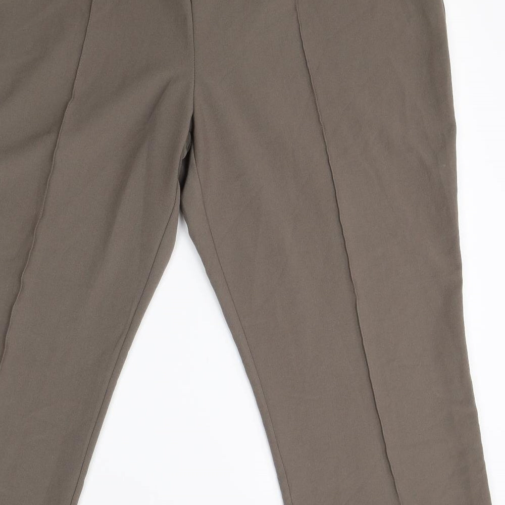Womens UK Size 20 Preworn Regular Fit Chino Beige Trousers
