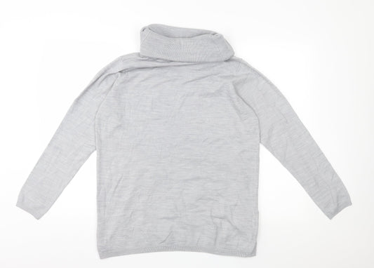 EWM Womens Grey Knit Pullover Jumper Size M