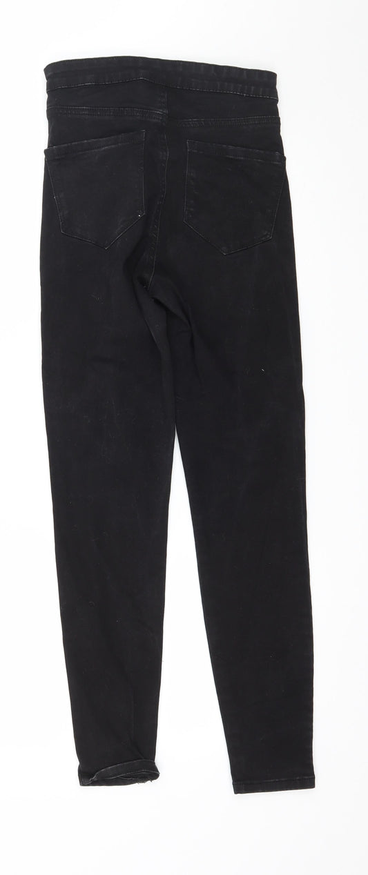 Denim & Co. Womens Black Denim Skinny Jeans Size 8 L27 in