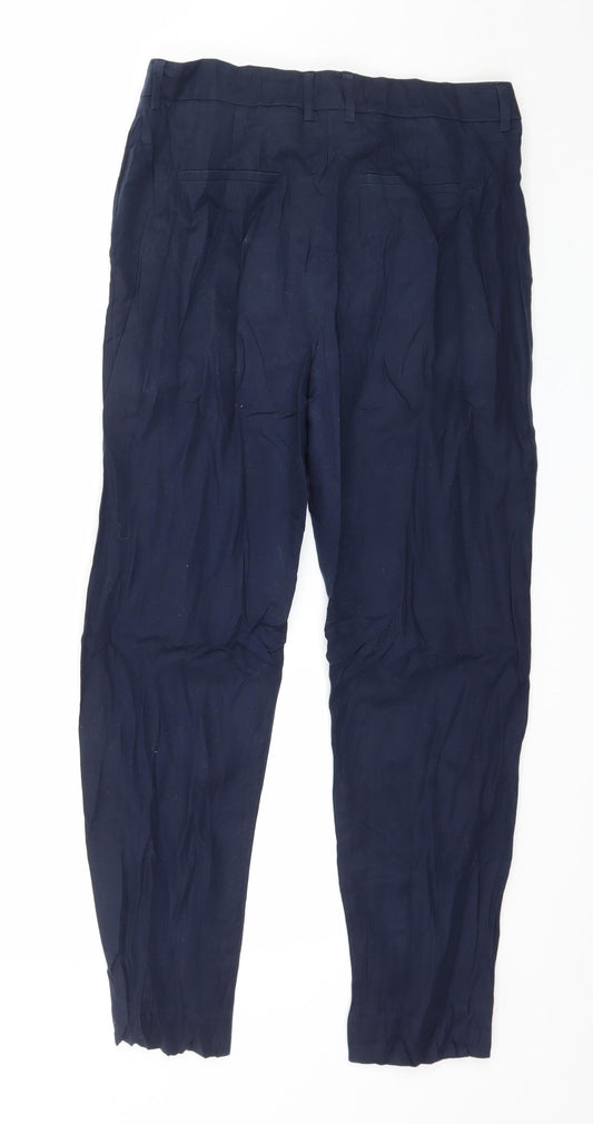 Warehouse Womens Blue Trousers Size 12 L26 in