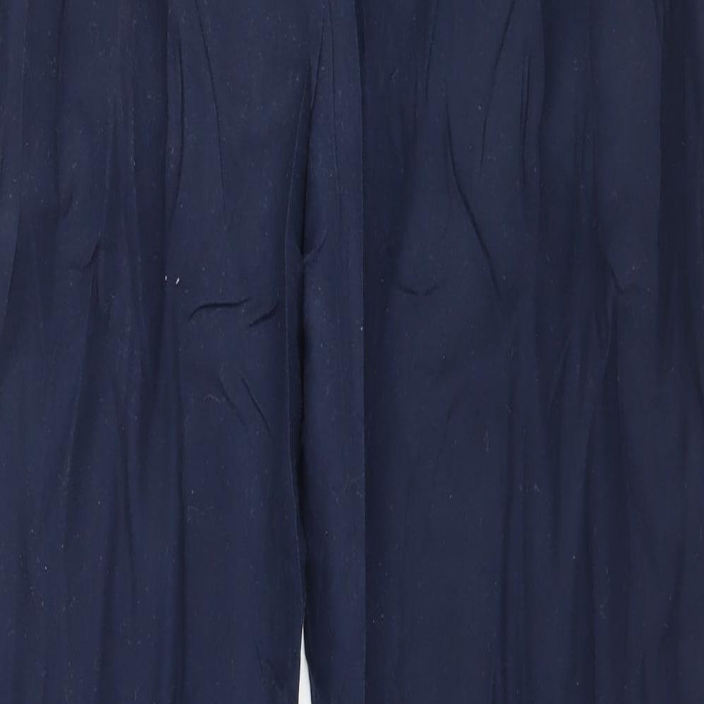 Warehouse Womens Blue Trousers Size 12 L26 in