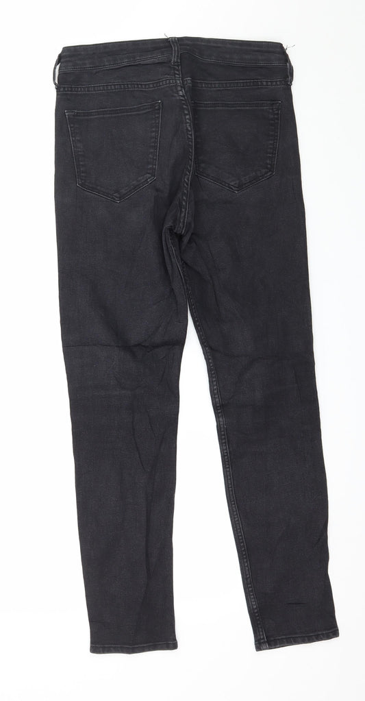 Womens UK Size 27 in H&M Regular Fit Skinny Black Jeans
