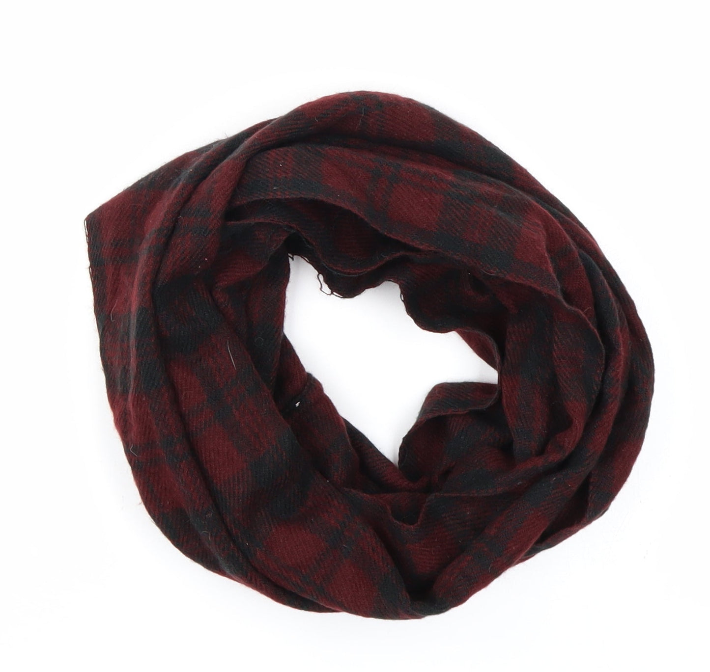 New Look Womens Red Check Knit Scarf