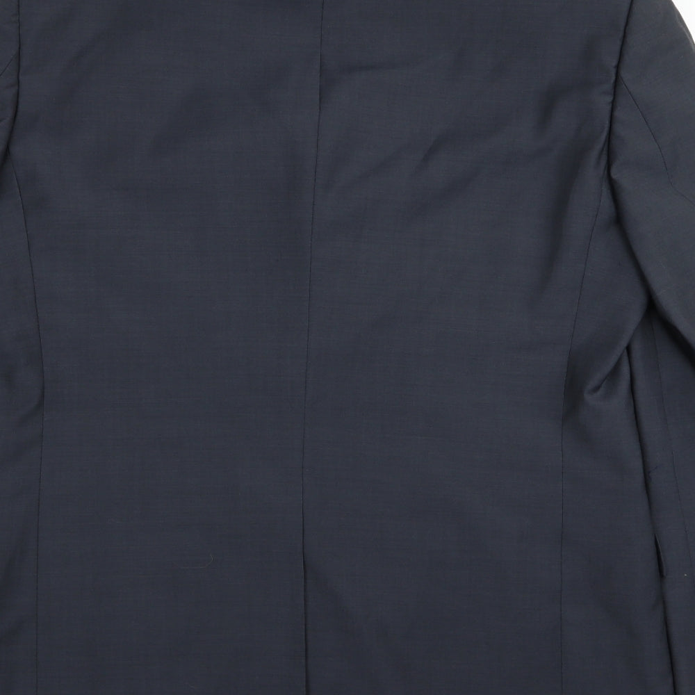 Mens UK Size 40 Impressions Regular Blue Suit Jacket