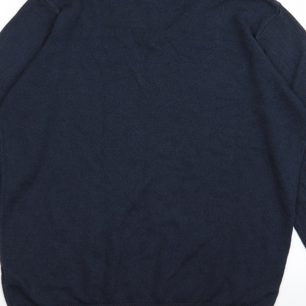 M&S Mens Blue Pullover Jumper Size M