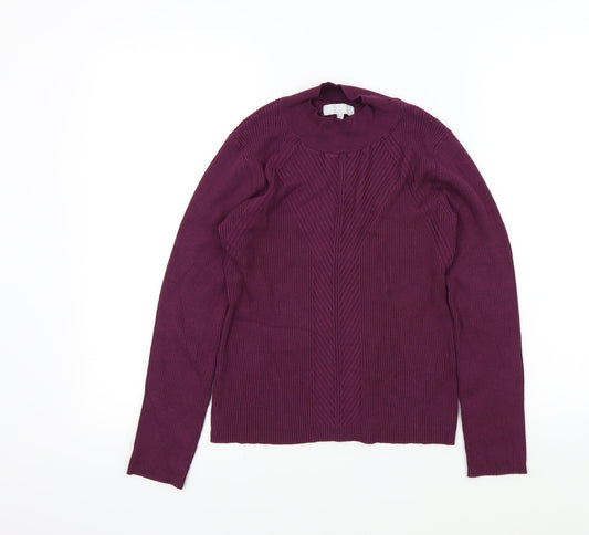 Red Herring Womens Purple Pullover Jumper Size 14