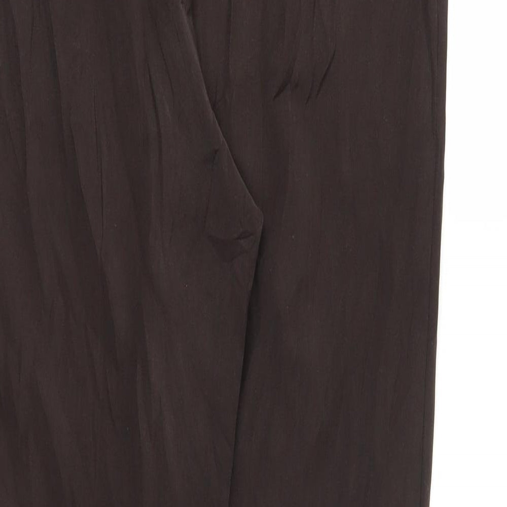 Womens UK Size 14 M&S Regular Fit Brown Trousers