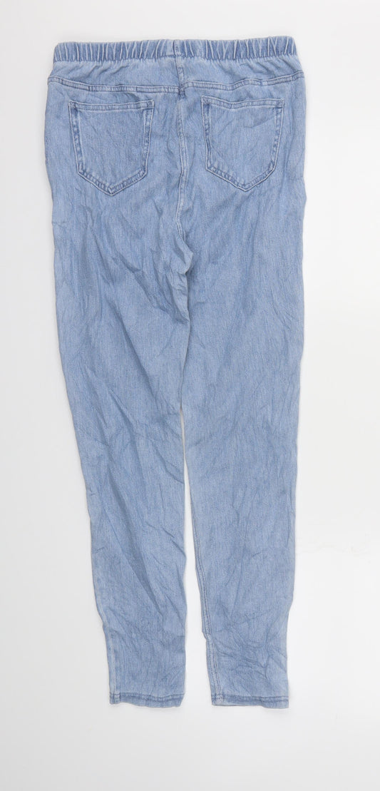 NEXT Womens Blue Skinny Jeans Size 10 L26 in - Stretch waistband