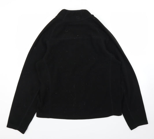 Preworn Mens Black Fleece Pullover Jumper Size L