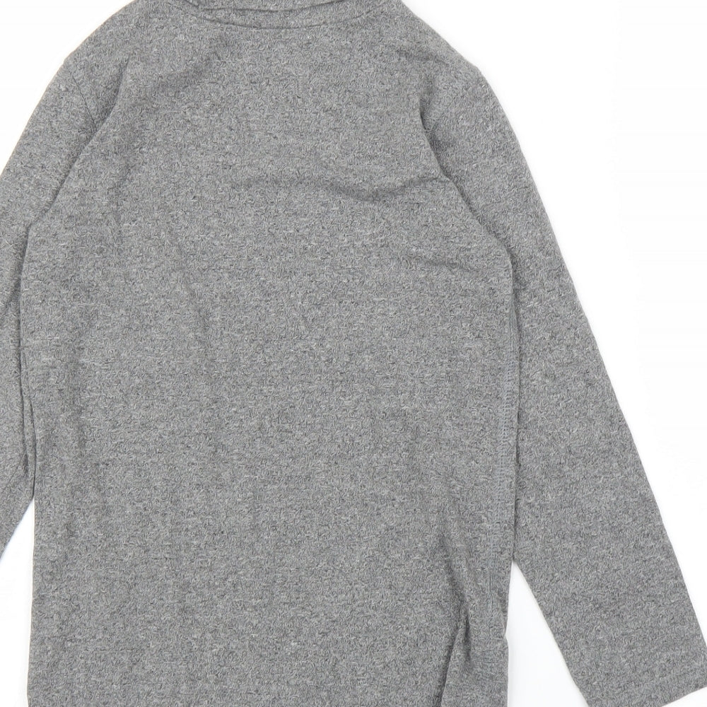 River Island Girls Grey Pullover Jumper Size 5-6 Years