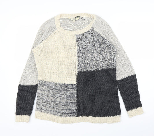 M&Co Womens Beige Pullover Jumper Size 12