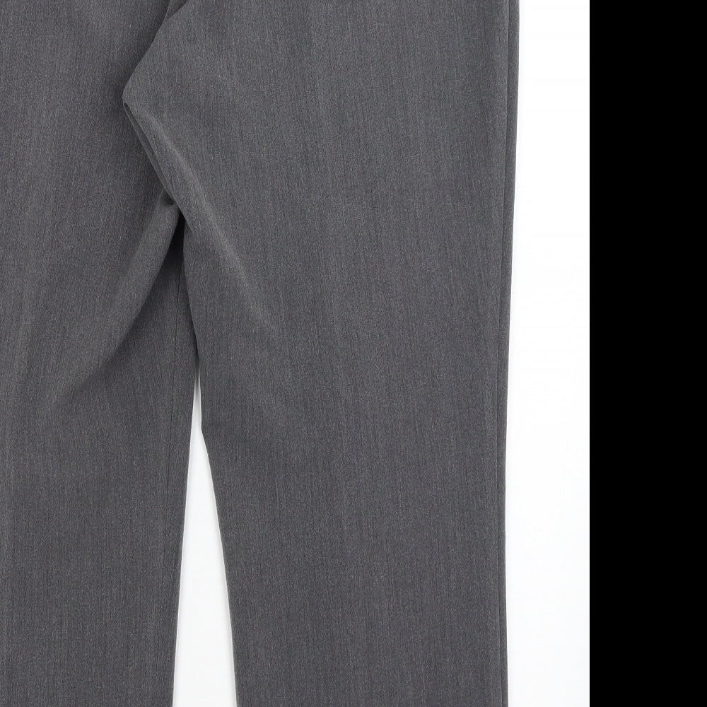Bonmarche Womens Grey Dress Pants Trousers Size 18 L25 in