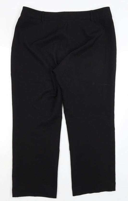 Anthology Womens Black Trousers Size 18 L27 in