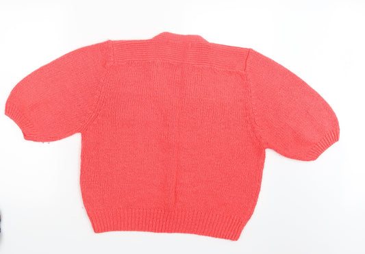 Preworn Womens Pink Knit Pullover Jumper Size M