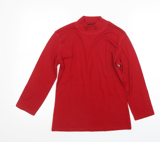 Womens UK Size 12 Alexara Red Basic T-Shirt