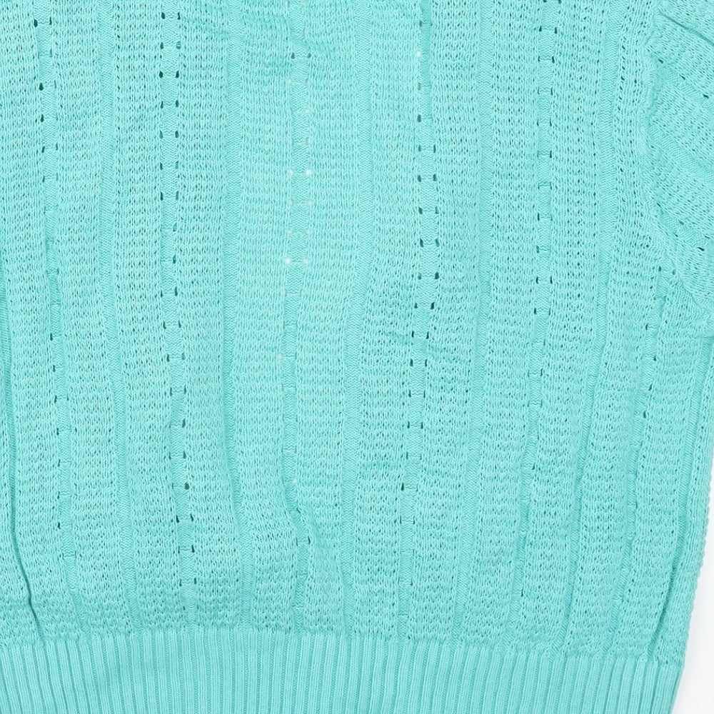 Milla Womens Blue Knit Cardigan Jumper Size XL
