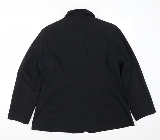 OPUS Womens Black Jacket Suit Jacket Size 18