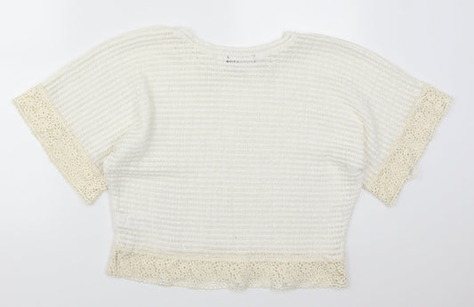 Atmosphere Womens White Basic T-Shirt Size 12