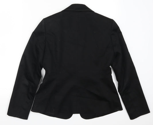 Womens UK Size 4 Tahari Petites Black Suit Jacket