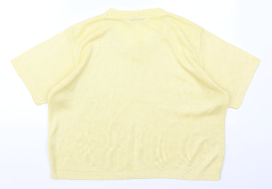 Berkertex Womens Yellow Pullover Jumper Size 14