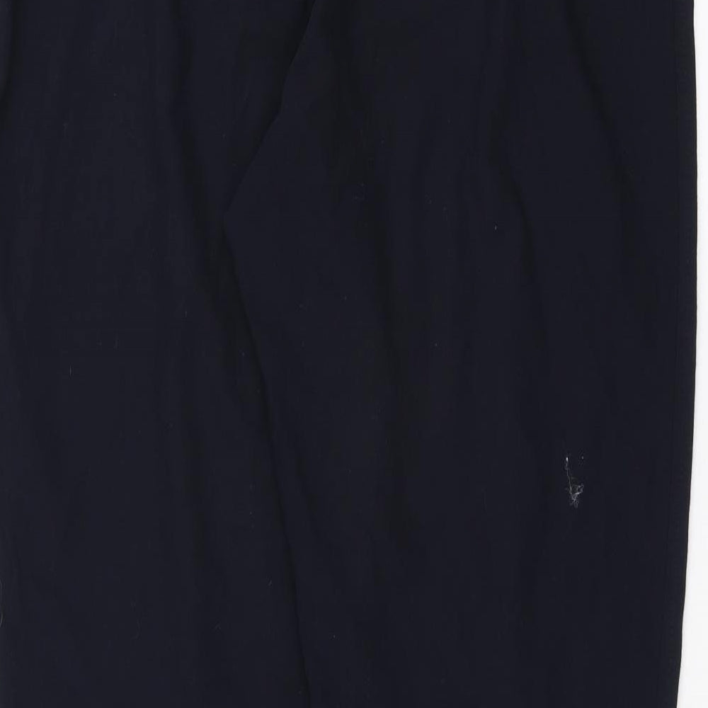 Womens UK Size 14 Marks and Spencer Regular Fit Blue Trousers