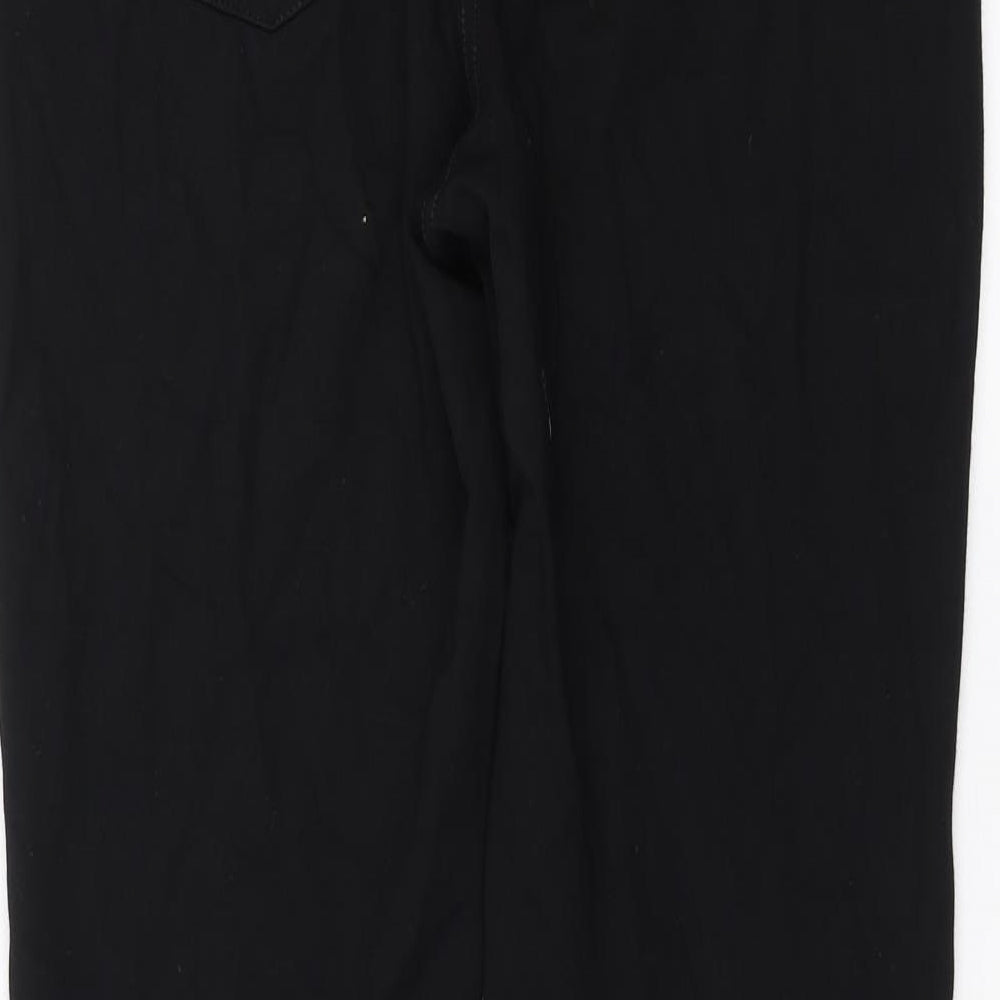 Womens UK Size 12 NEXT Regular Fit Black Trousers