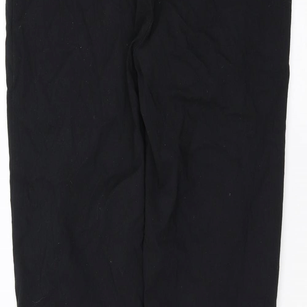 Brand and care label for TU women’s black trousers, size UK 10, 29-inch leg