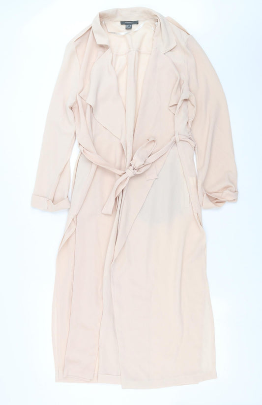 Womens UK Size 12 Primark Pink Overcoat
