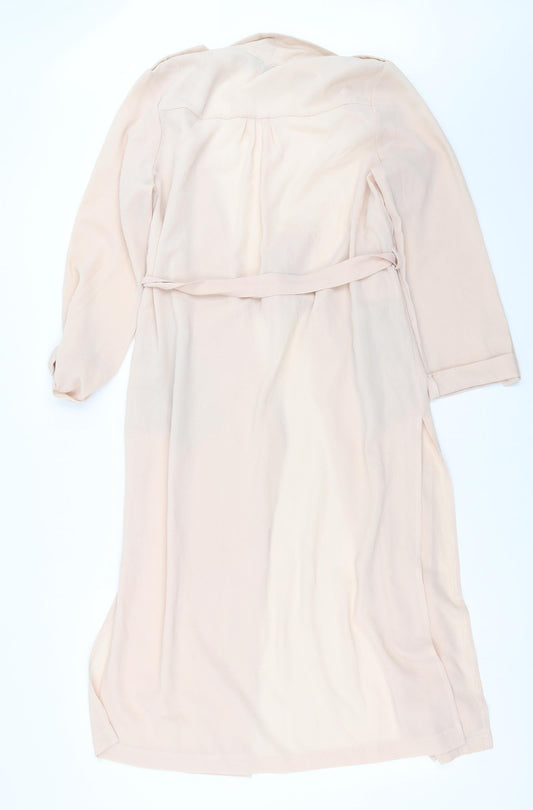 Primark Womens Pink Overcoat Jacket Size 12