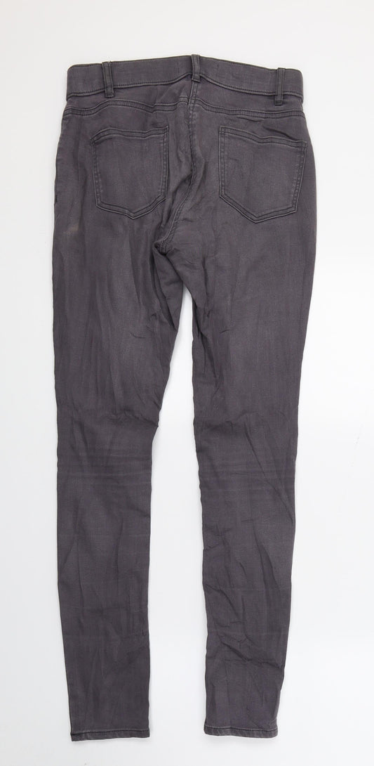 George Womens Grey Denim Skinny Jeans Size 12 L27 in