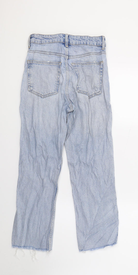 Topshop Womens Blue Denim Cropped Jeans Size 27 in L22 in