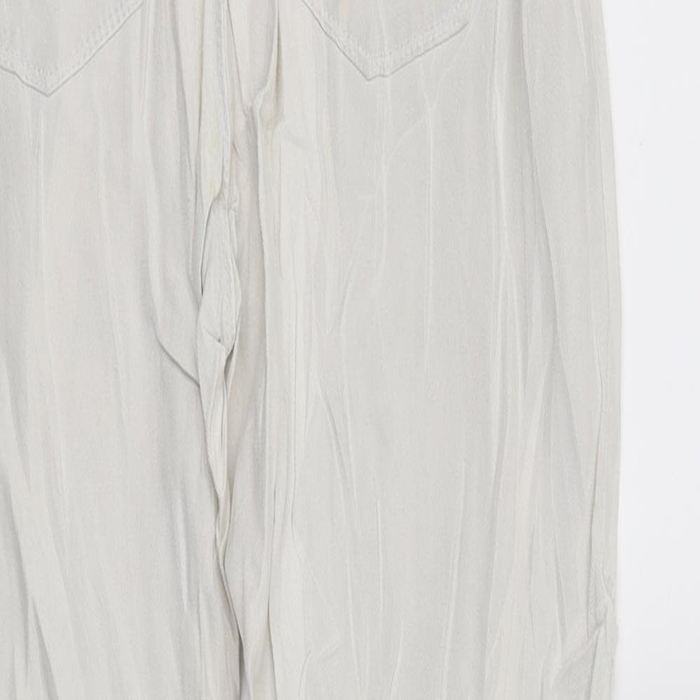 Womens UK Size 28 in Top shop Regular Fit Cropped White Jeans