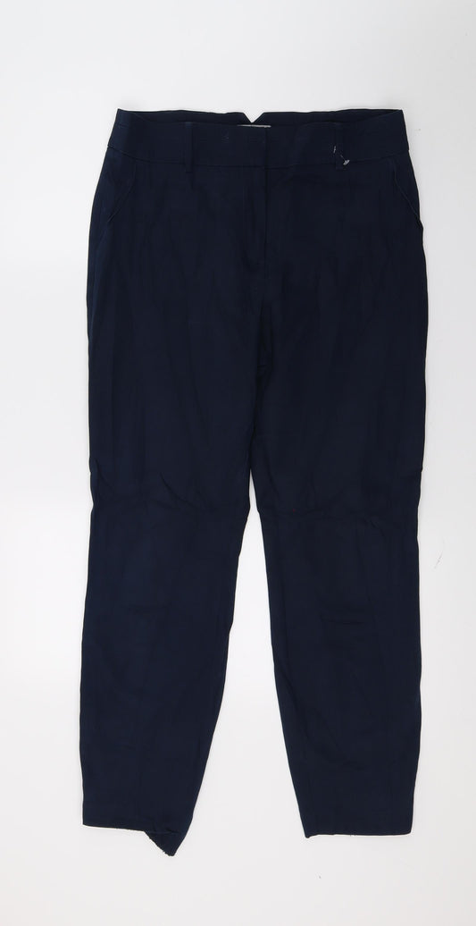 Womens UK Size 12 Papaya Regular Fit Blue Trousers